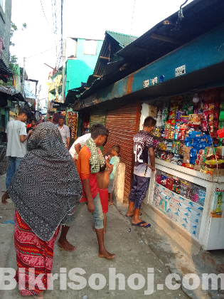 ৪ শতক জায়গা ২টি ঘর ৫টি দোকান